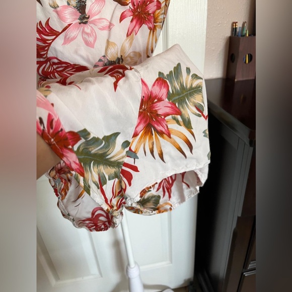 💙SHEIN Women Floral Print Cami Romper white green red and Pink - Picture 10 of 12